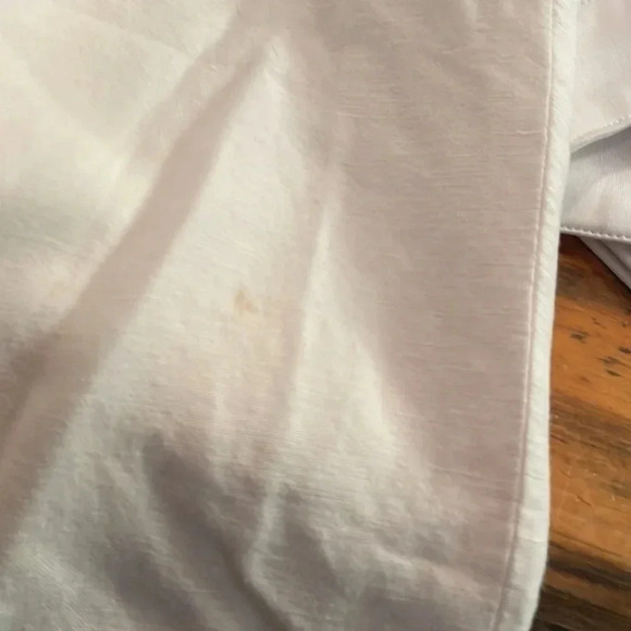 Precis Petites Linen Blend White Wide Leg Pants Size 10 - Picture 10 of 10